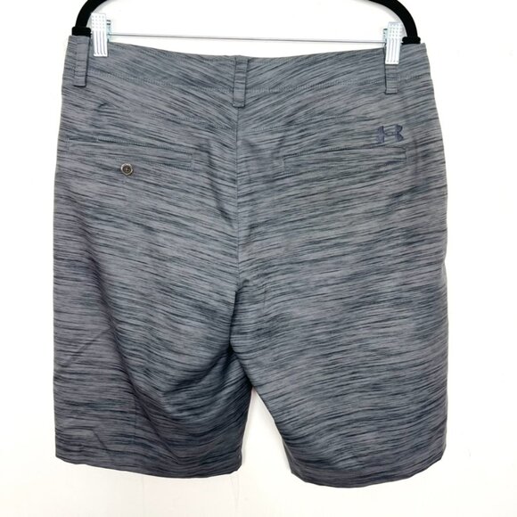 Under Armour Shorts Active Casual Heather Grey Golf 34 Waist - Picture 4 of 4